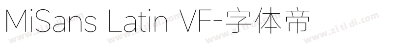 MiSans Latin VF字体转换